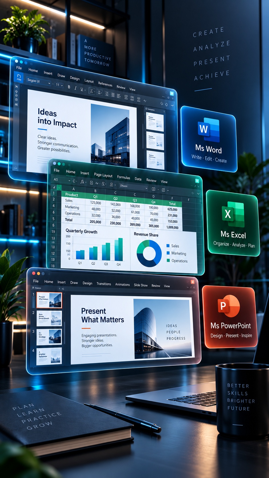 MS Office course training including Word Excel PowerPoint
